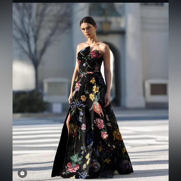 Marchesa Notte Dresses & Skirts - Marchesa Notte Strapless Brocade Gown. Worn once in perfect condition size 4